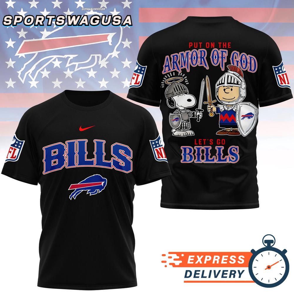 Buffalo Bills Armor Of God Christian Snoopy Fan T-Shirt