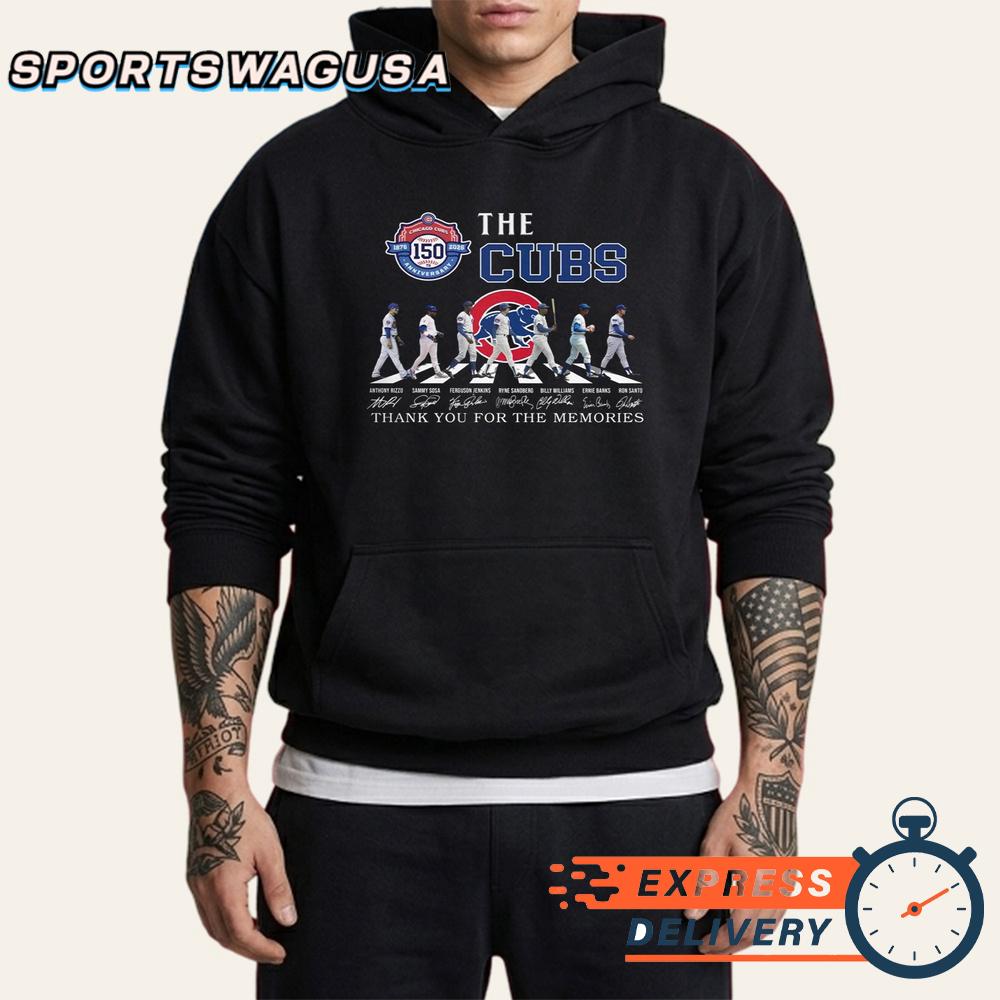 Chicago Cubs Evolution Players Skyline Graphic T-Shirt Chicago Cubs Evolution Players Skyline Graphic T-Shirt