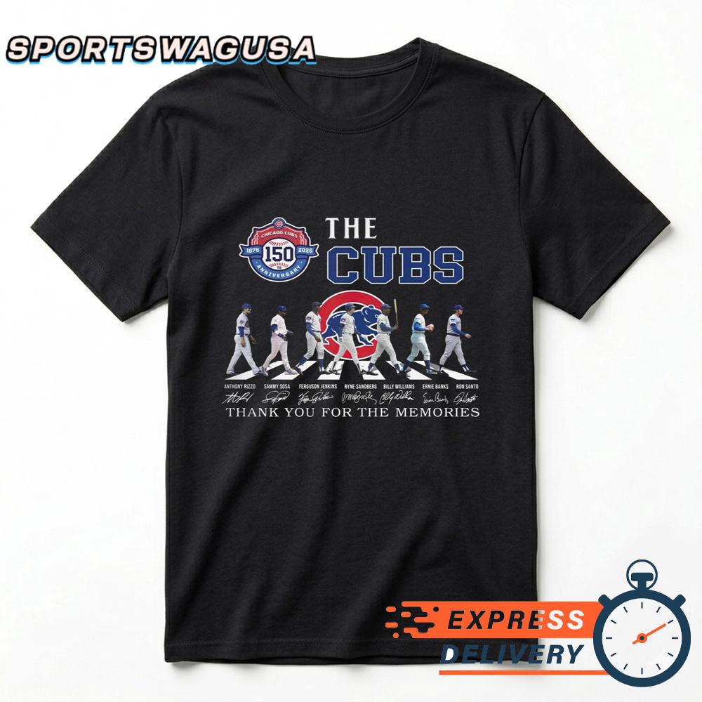 Chicago Cubs Evolution Players Skyline Graphic T-Shirt