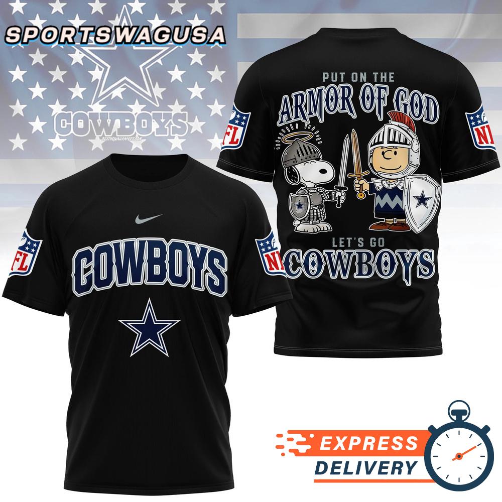 Dallas Cowboys Armor Of God Christian Snoopy Fan T-Shirt
