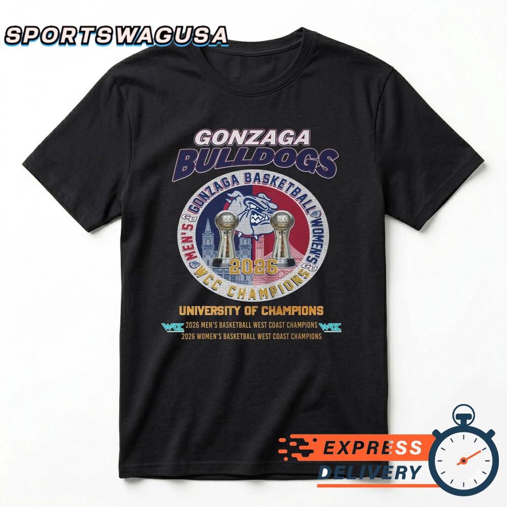 Gonzaga Bulldogs Basketball National Champions Graphic T-Shirt