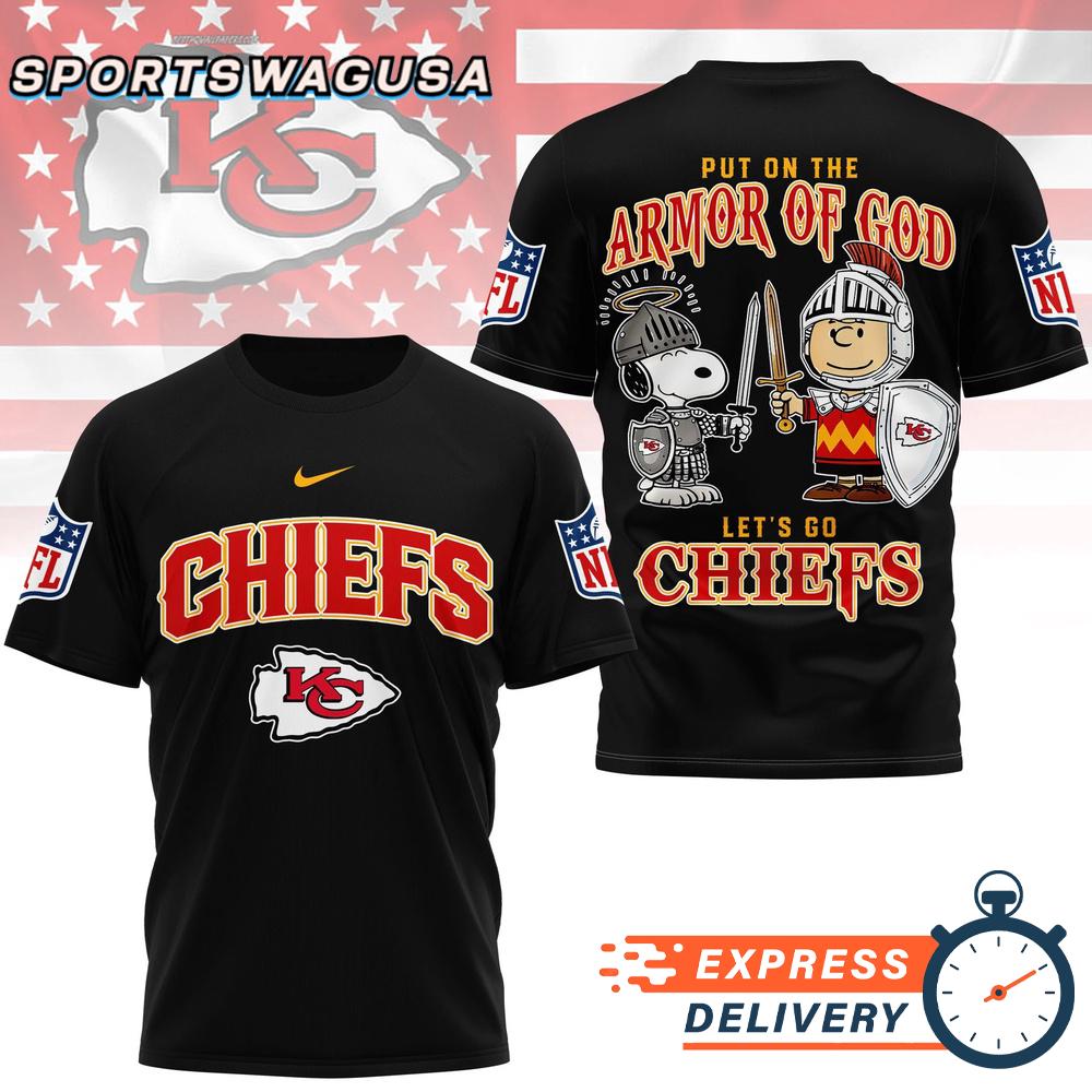 Kansas City Chiefs Armor Of God Christian Snoopy Fan T-Shirt
