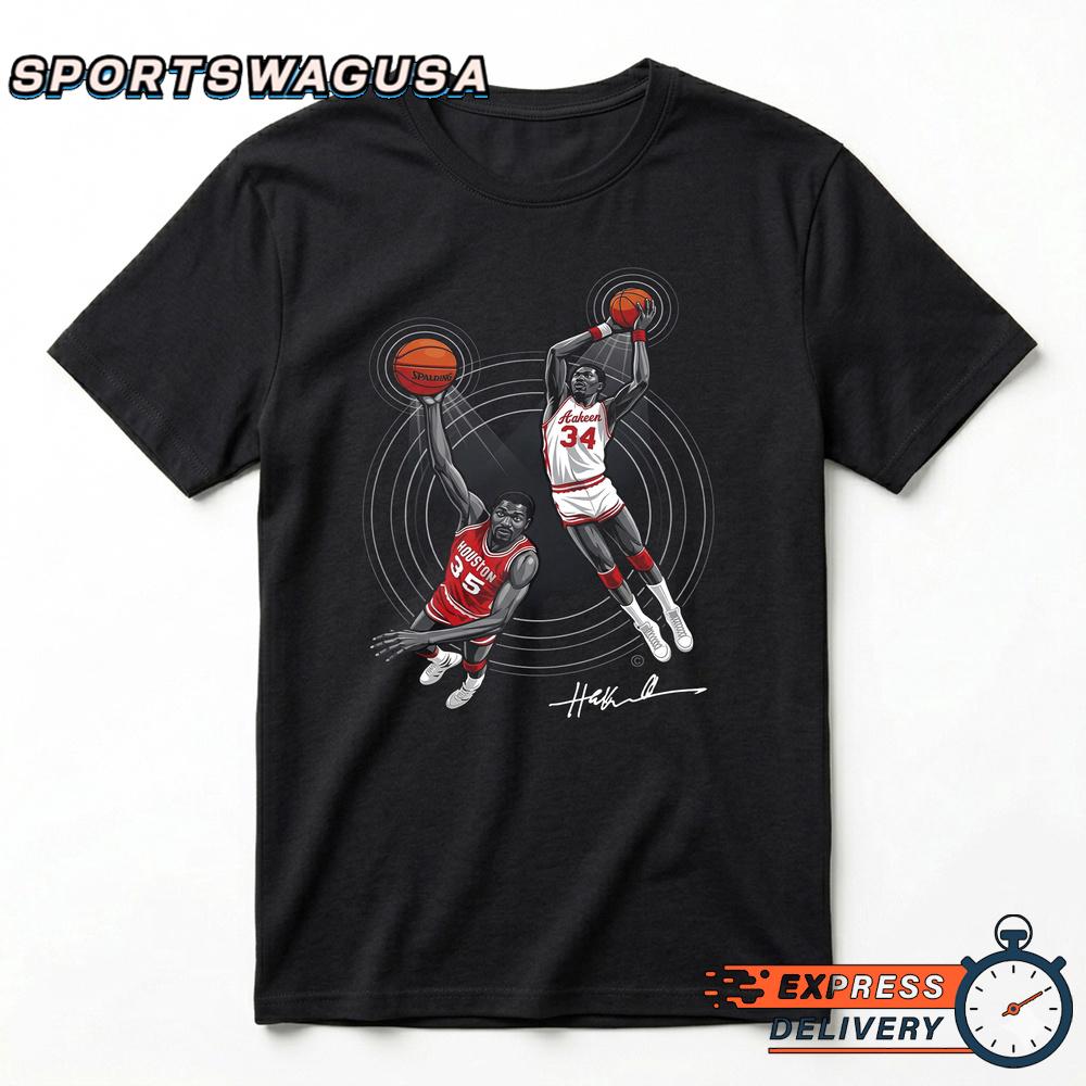 Hakeem Olajuwon Houston Cougars Signature Basketball T-Shirt