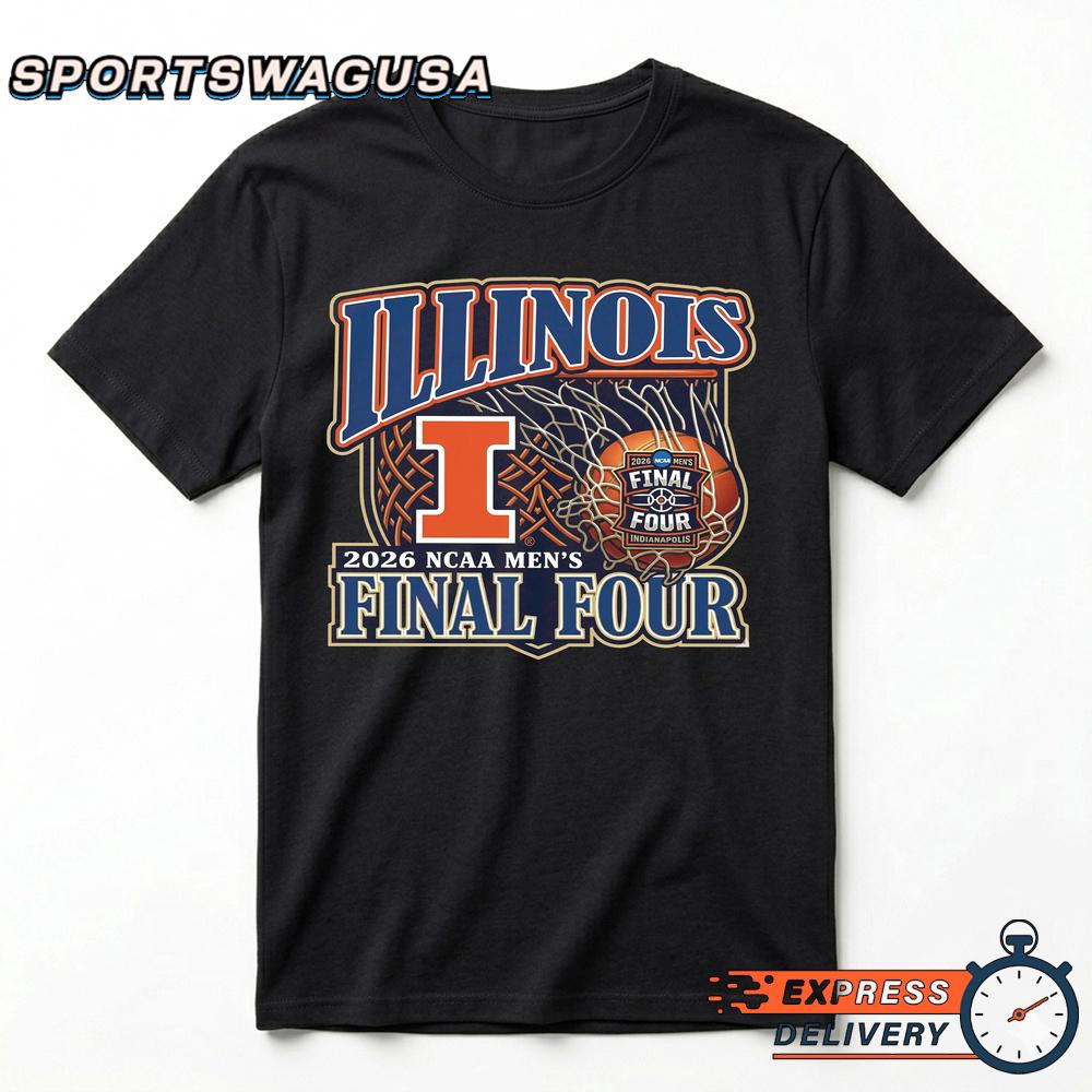 Illinois Fighting Illini 2026 Final Four Vintage Basketball T-Shirt
