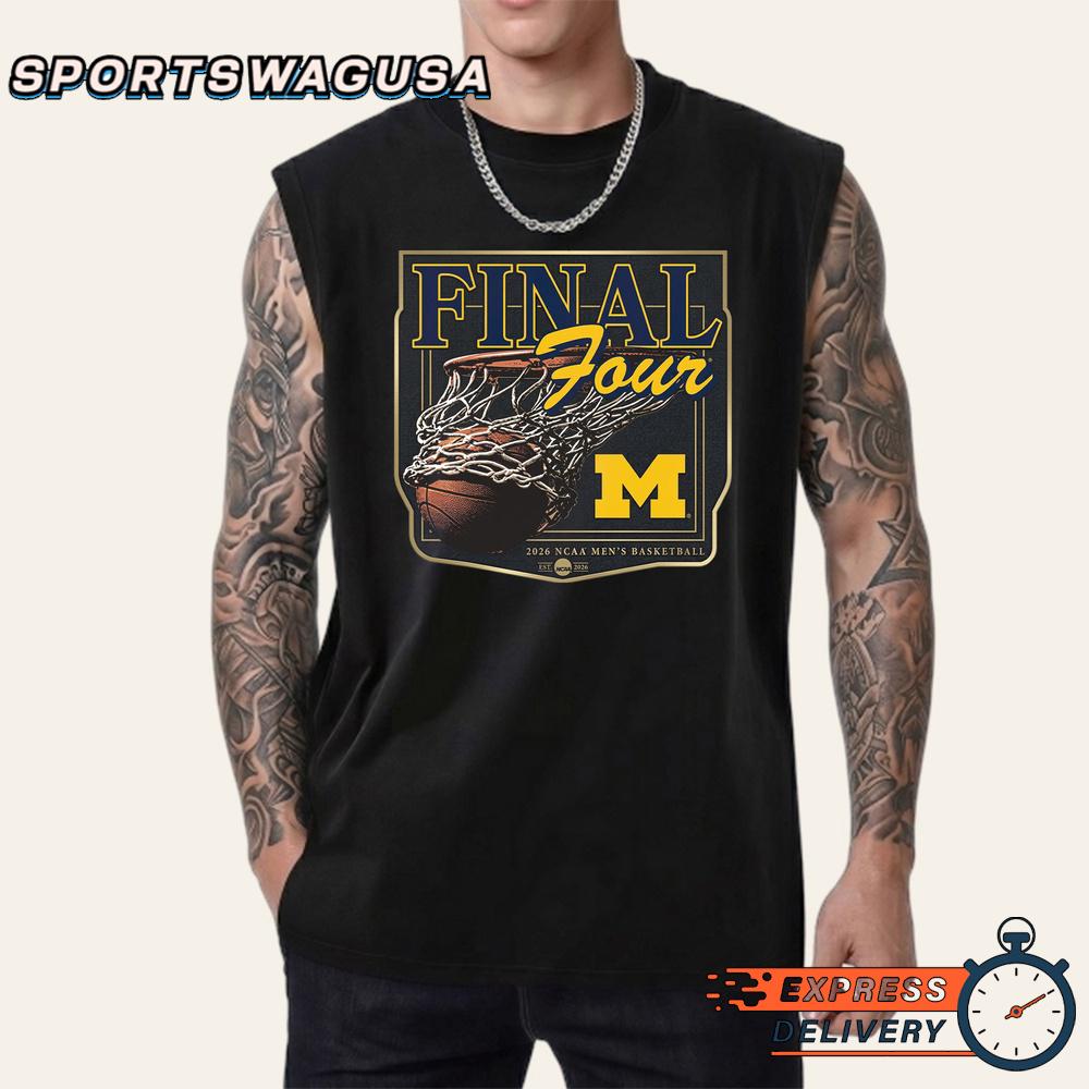 Michigan Wolverines Oscar Goodman 5 Final Four T-Shirt Michigan Wolverines Oscar Goodman 5 Final Four T-Shirt