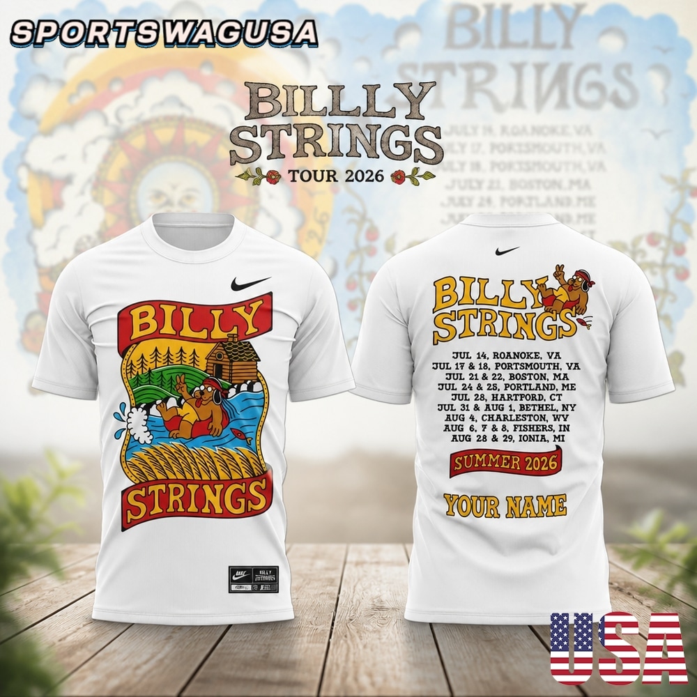 Billy Strings 2026 Tour T Shirt, Country Music Band Shirt, Graphic Tee