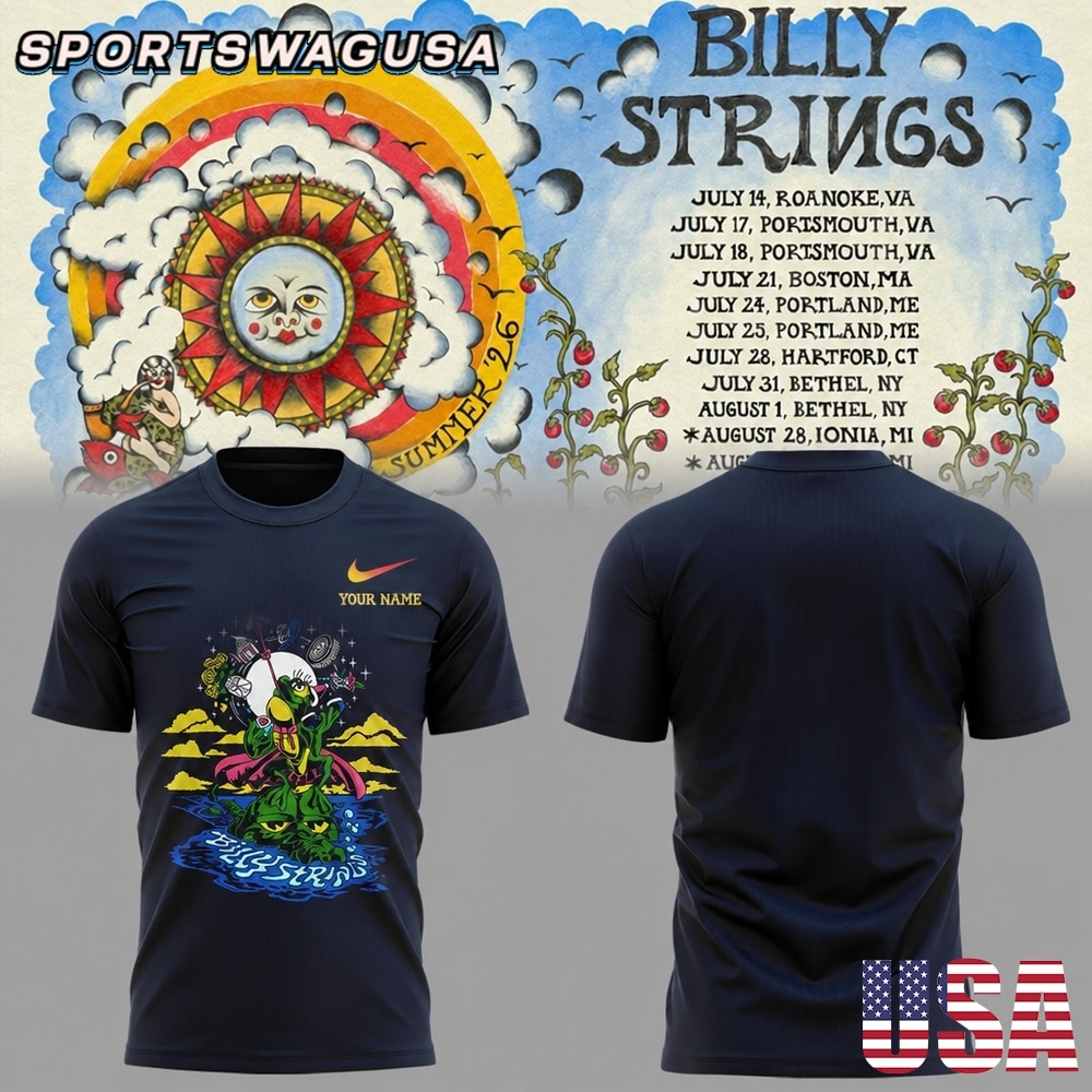 Billy Strings 2026 Tour T Shirt, Country Music Band Shirt, Music Merch