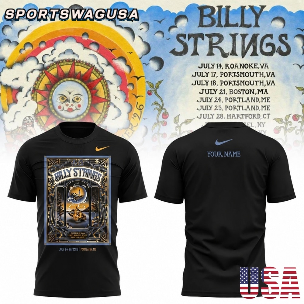 Billy Strings 2026 Tour T Shirt, Country Music Concert Shirt, Unisex Tee