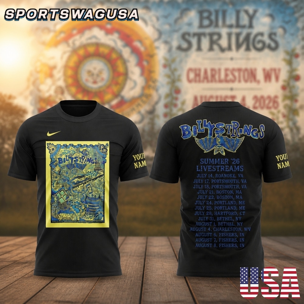 Billy Strings Charleston WV 2026 T Shirt, Concert Shirt, Bluegrass Tee