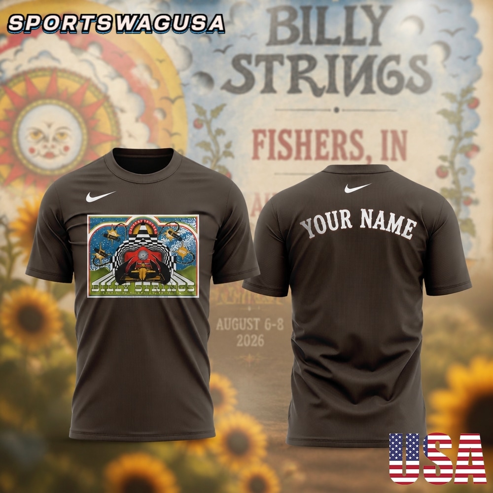Billy Strings Fishers 2026 Personalized T Shirt, Custom Name Concert Shirt