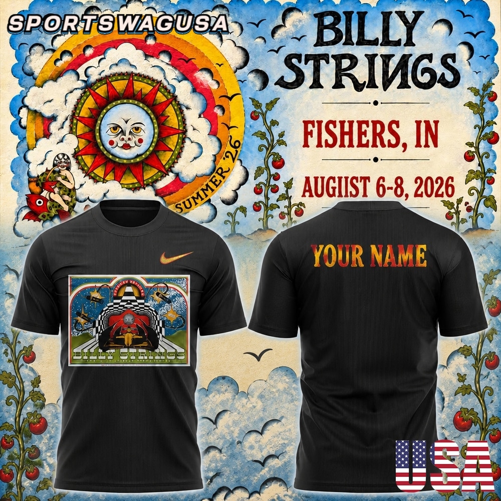 Billy Strings Fishers 2026 Tour T Shirt, Country Music Concert Shirt