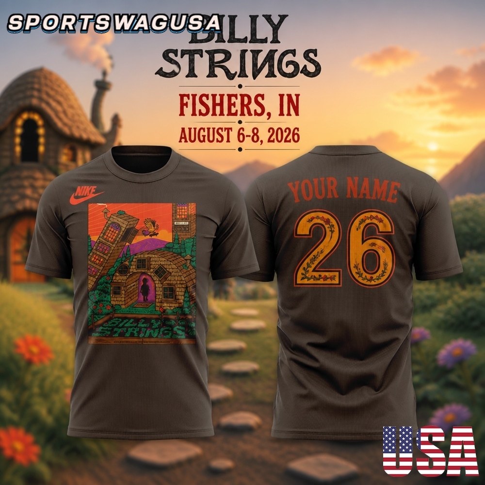 Billy Strings Fishers 2026 Tour T Shirt, Country Music Shirt