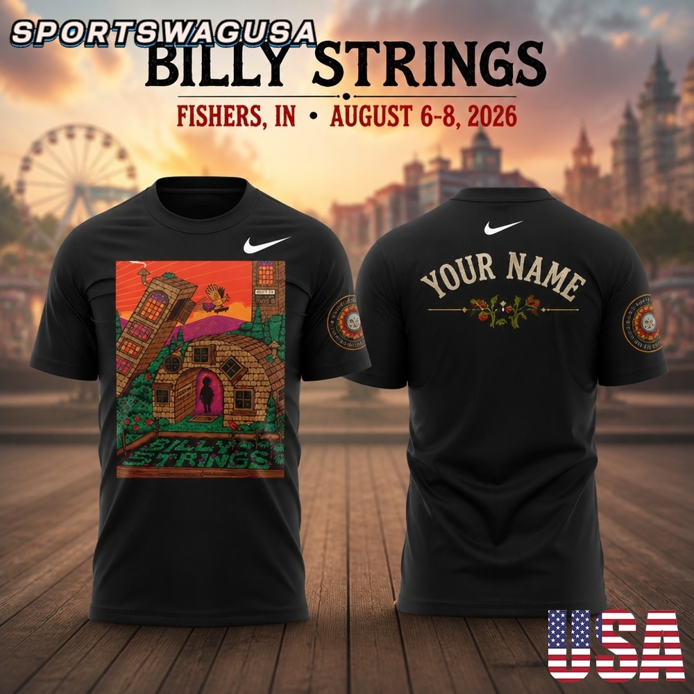 Billy Strings Fishers IN 2026 T Shirt, Concert Shirt, Bluegrass Music Tee, Graphic Tee