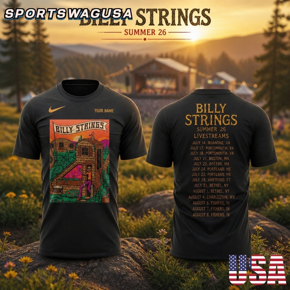 Billy Strings Summer 2026 Tour T Shirt, Country Music Concert Shirt, Graphic Tee