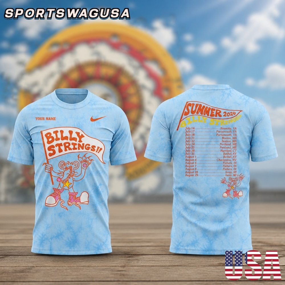 Billy Strings Summer Tour 2026 T Shirt, Billy Strings Concert Tee, Bluegrass Music Shirt