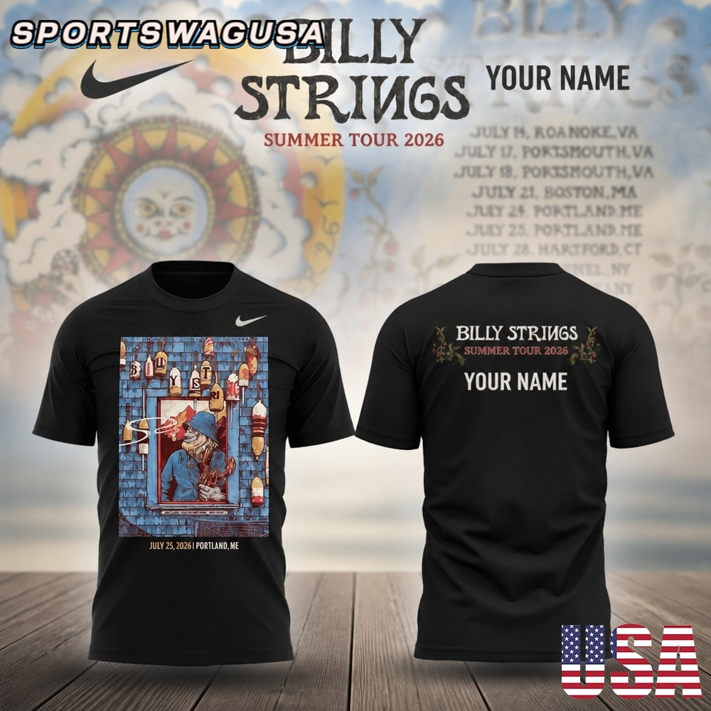 Billy Strings Summer Tour 2026 T Shirt, Concert Shirt, Bluegrass Tee