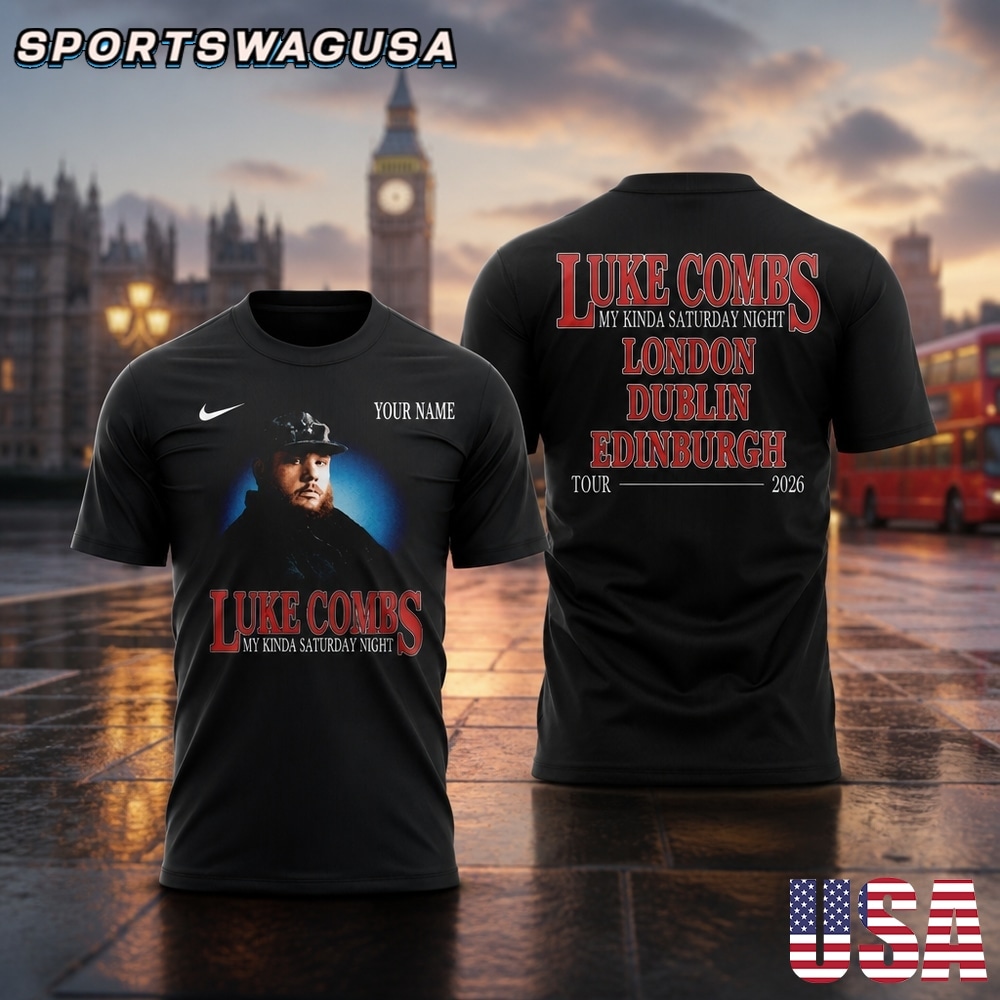Luke Combs London 2026 T Shirt, Country Concert Shirt, Custom Name Tee
