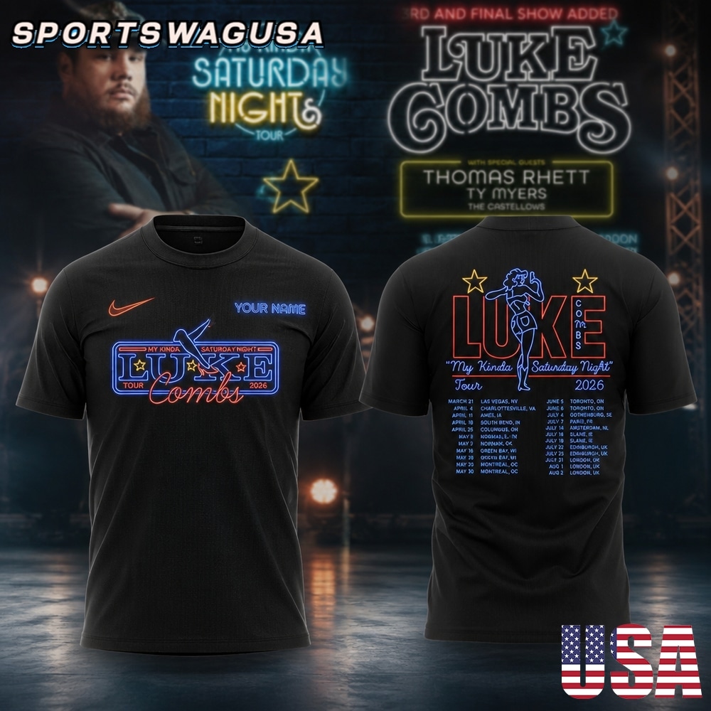 Luke Combs Saturday Night Tour T Shirt, Concert Shirt, Country Music Tee