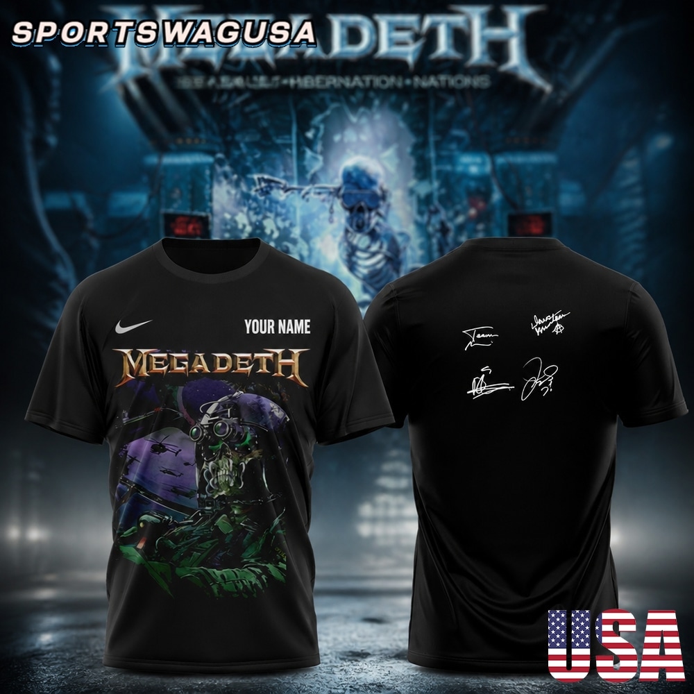 Megadeth 2026 Tour T Shirt, Megadeth Heavy Metal Concert Shirt, Band Graphic Tee