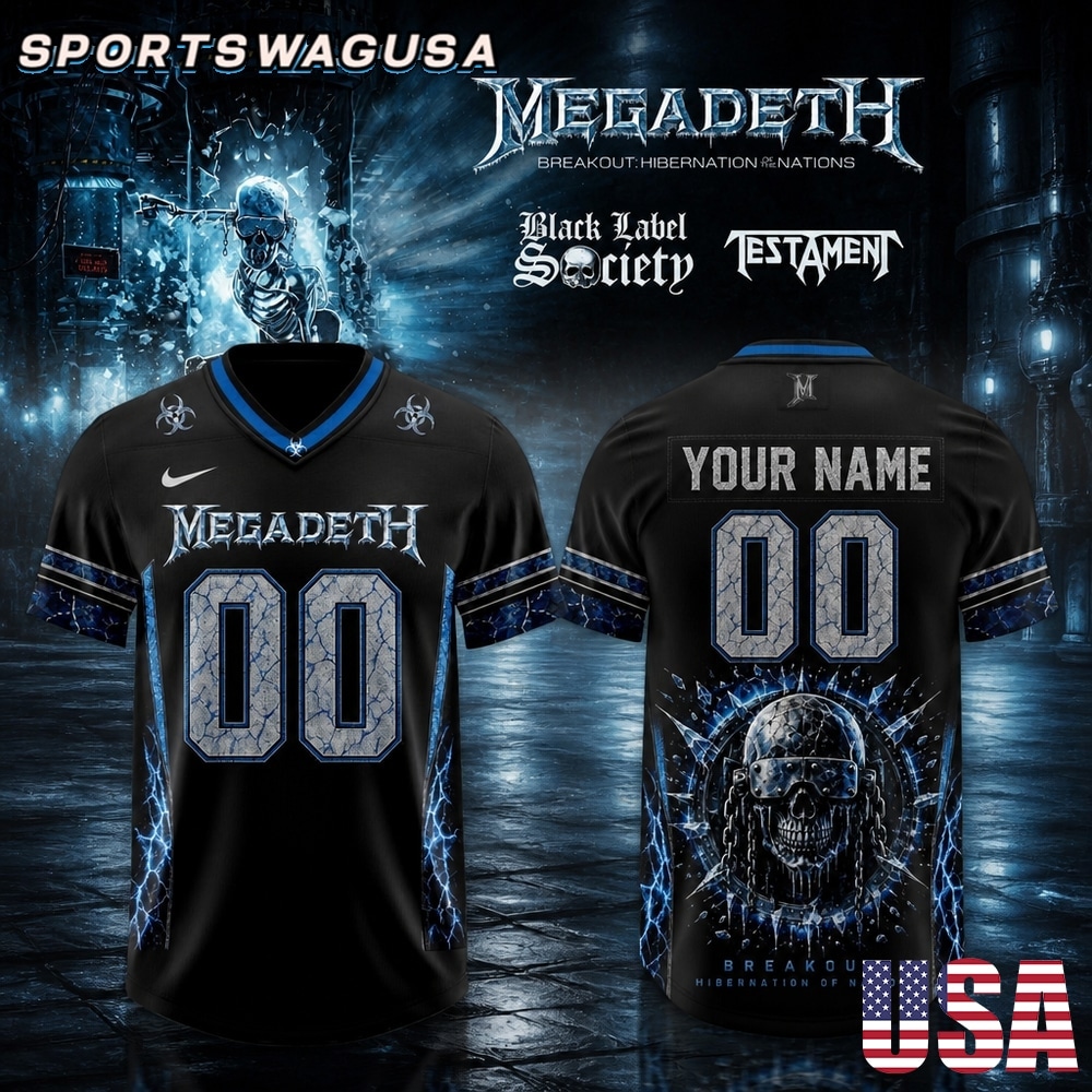 Megadeth Black Label Society Testament T Shirt, Metal Music Shirt
