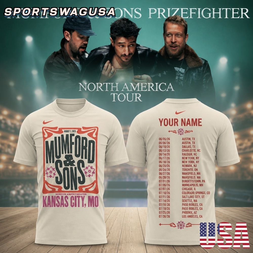 Mumford & Sons North America Tour 2026 Personalized T Shirt, Custom Name Shirt