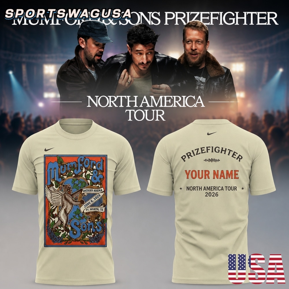 Mumford & Sons North America Tour T Shirt, Folk Rock Shirt