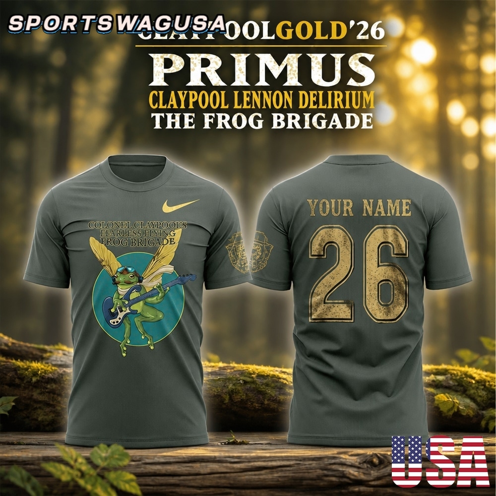 Primus Claypool Gold 2026 T Shirt, Primus Concert Shirt, Les Claypool Frog Brigade Graphic Tee