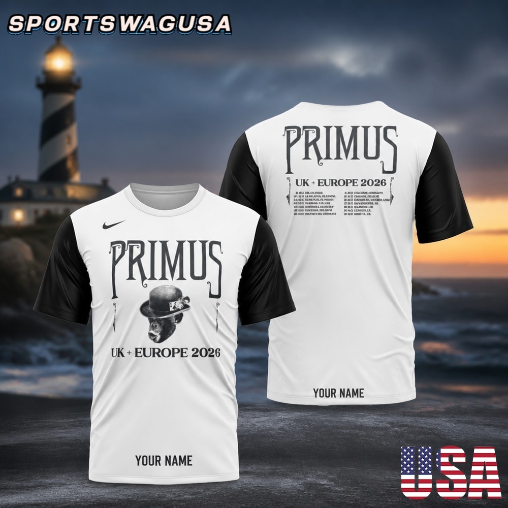 Primus UK Europe 2026 Tour T Shirt, Rock Band Concert Shirt