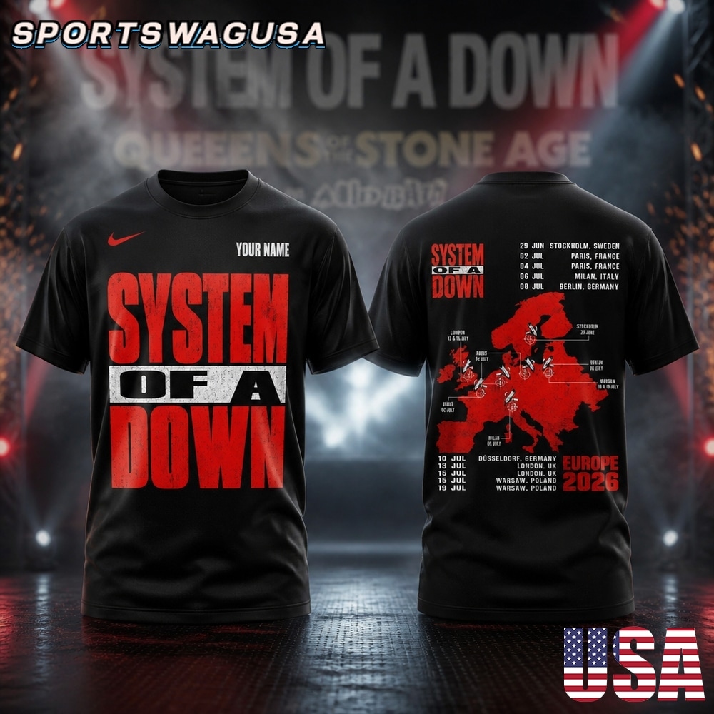 System Of A Down 2026 Tour T Shirt, Rock Band Concert Shirt