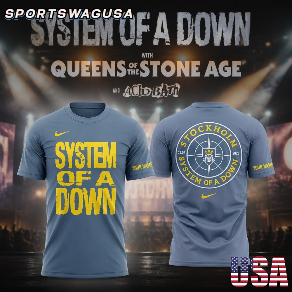 System of a Down Queens of the Stone Age 2026 T Shirt, Concert Tee