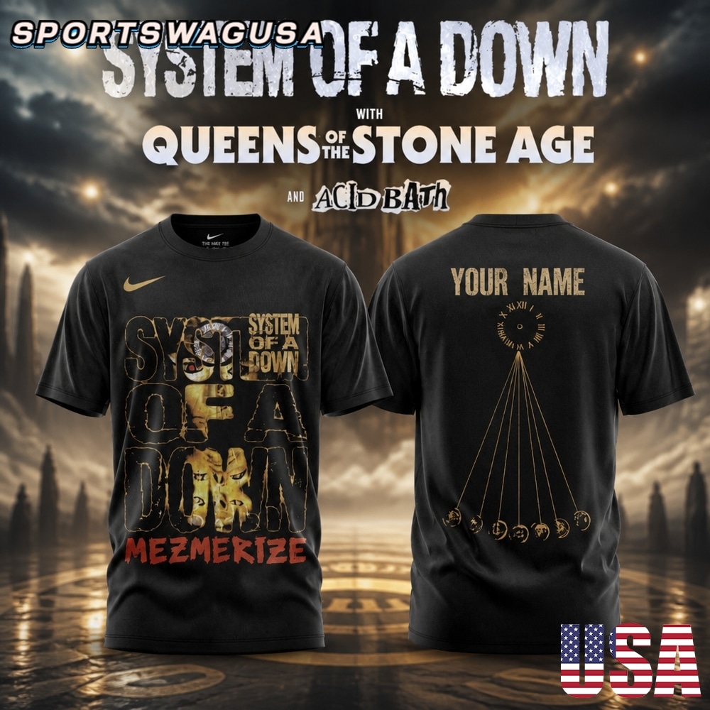 System Of A Down Queens Of The Stone Age T Shirt, Rock Band Shirt