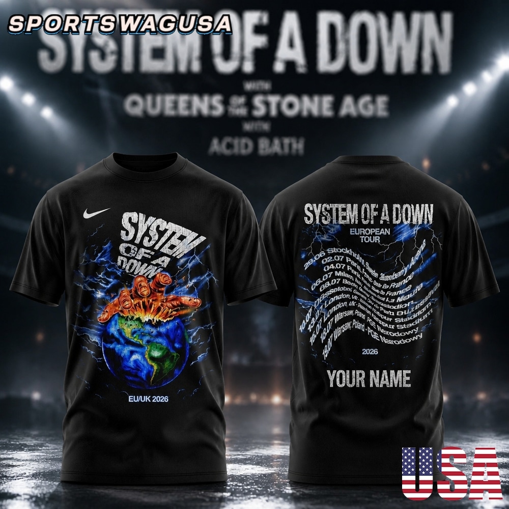 System Of A Down Queens Of The Stone Age T Shirt, Rock Music Shirt