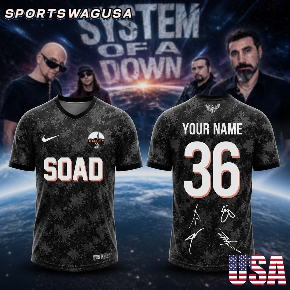 System Of A Down Toxicity Personalized T Shirt, Custom Name Tracklist Shirt