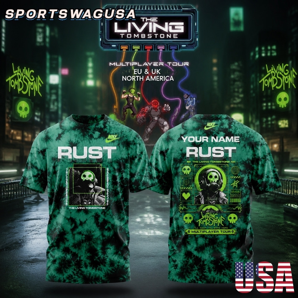 The Living Tombstone Multiplier Tour 2026 T Shirt, Rust Graphic Tee