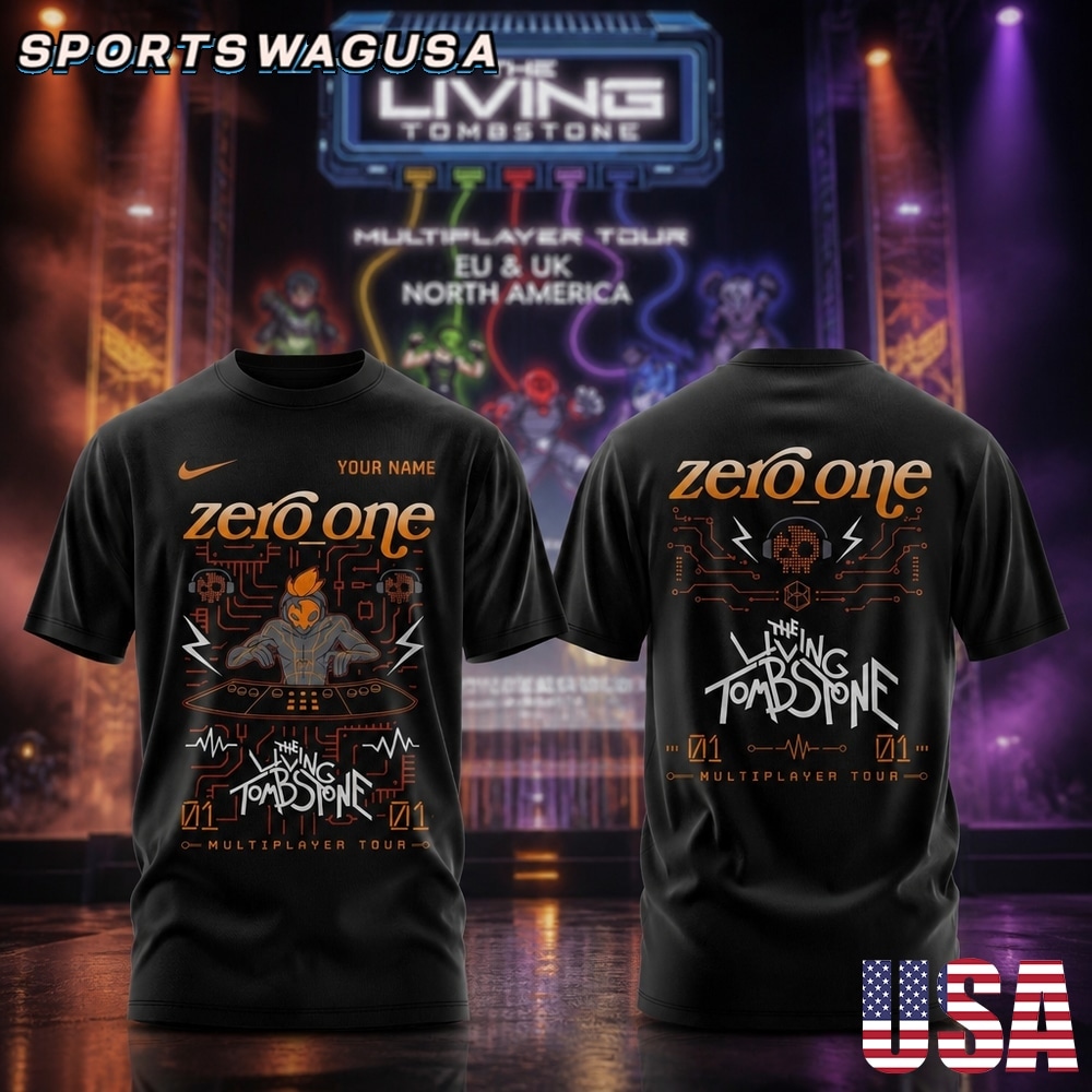 The Living Tombstone Zero One Multiplayer Tour Personalized T Shirt