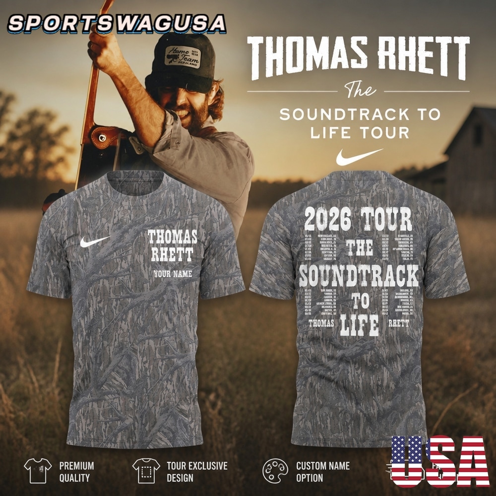 Thomas Rhett Soundtrack to Life 2026 Tour T Shirt, Country Concert Tee