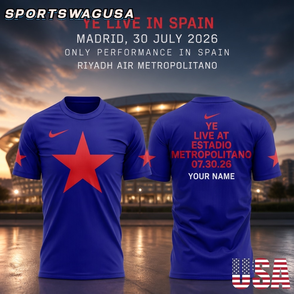 Ye Live In Spain 2026 T Shirt, Madrid Concert Music Shirt
