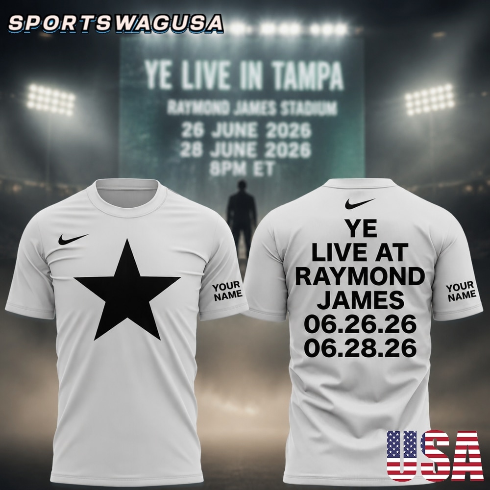 Ye Live In Tampa 2026 T Shirt, Rap Music Concert Shirt, Graphic Tee